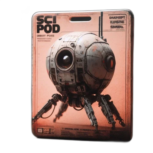 robot, concept art, scp, pod transparent PNG cut-out