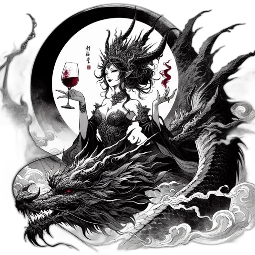 dragon, creature, fantasy art, concept art transparent PNG cut-out