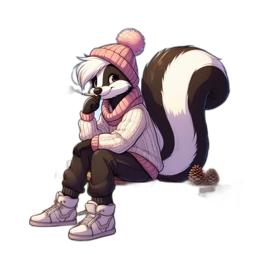 animal, jacket, hat, creature transparent PNG cut-out