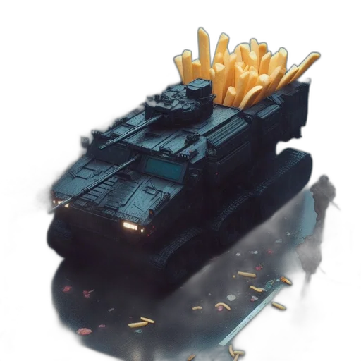 crown, weapon, robot, car transparent PNG cut-out