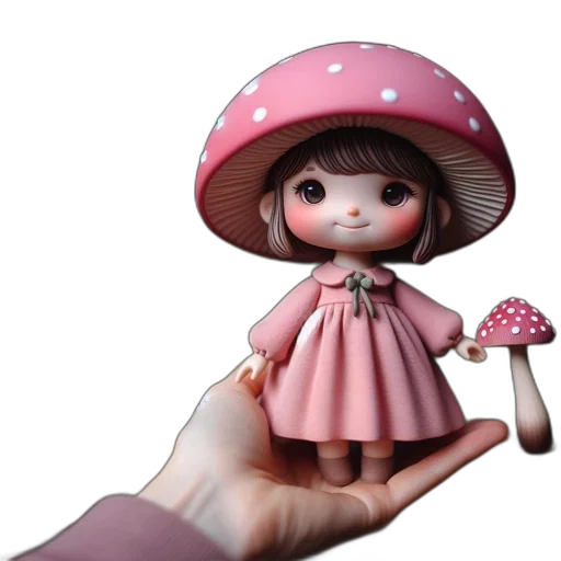 hat, dress, umbrella, creature transparent PNG cut-out