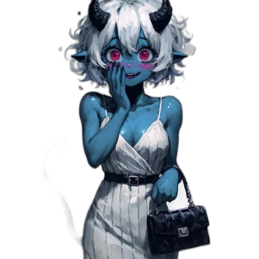 staff, dress, creature, mask transparent PNG cut-out