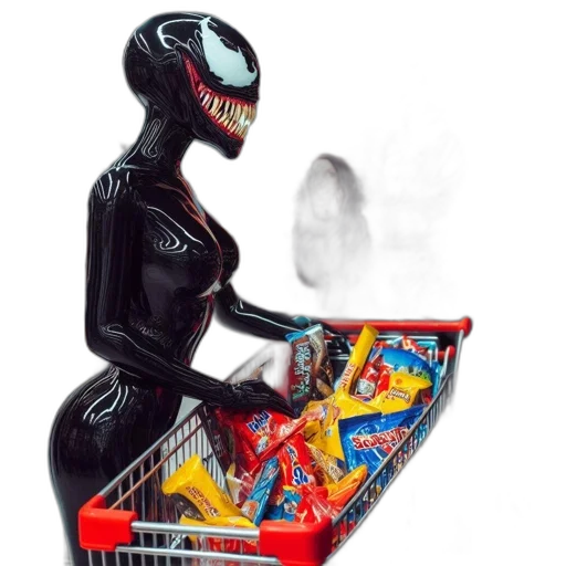 robot, food, creature, comic book art transparent PNG cut-out