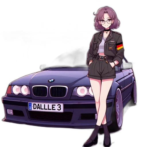 jacket, car, weapon, staff transparent PNG cut-out
