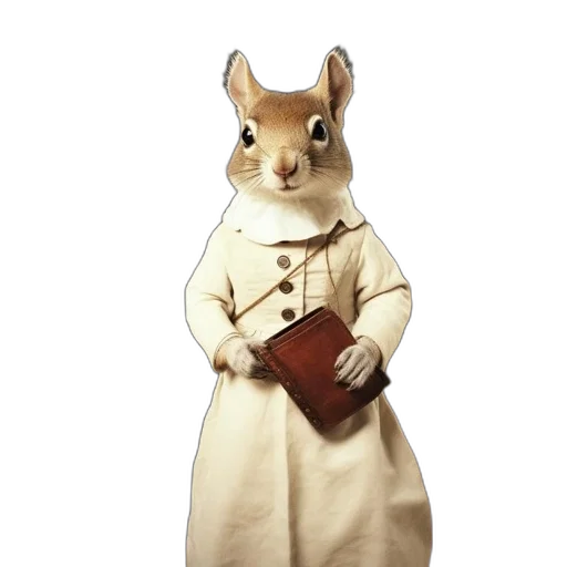 animal, staff, hat, jacket transparent PNG cut-out