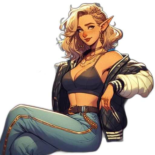 jacket, concept art, pixel art, comic book art transparent PNG cut-out