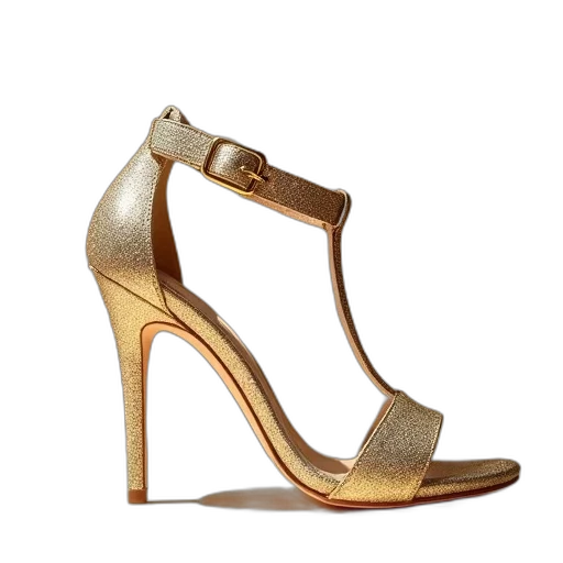 shoes, golden, image, gold transparent PNG cut-out
