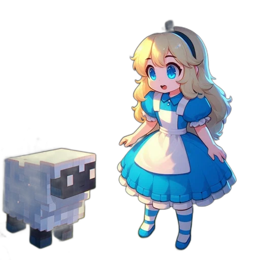 robot, dress, staff, creature transparent PNG cut-out