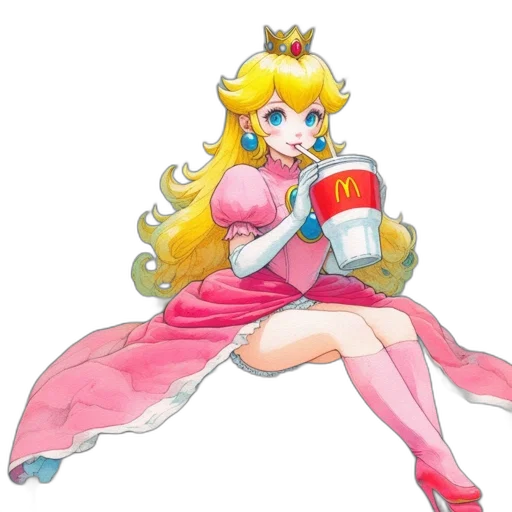 crown, dress, food, vaporwave transparent PNG cut-out