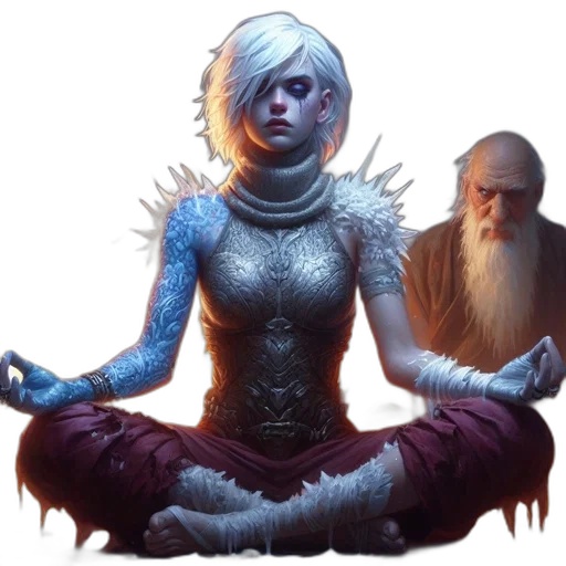 concept art, fantasy art, comic book art, pixel art transparent PNG cut-out