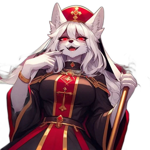 staff, crown, dress, animal transparent PNG cut-out
