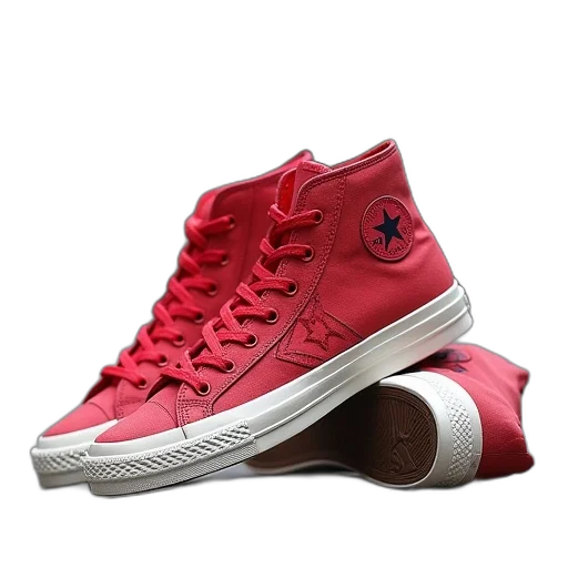 shoes, 3d render, photorealistic, red transparent PNG cut-out