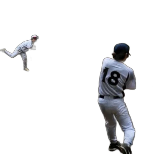 baseball, player, number, his transparent PNG cut-out
