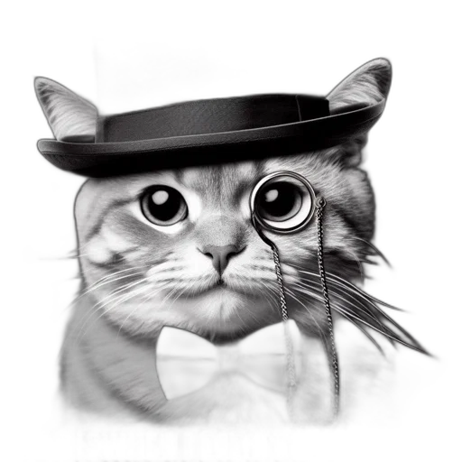 hat, animal, staff, face transparent PNG cut-out