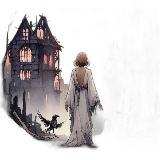 dress, mask, concept art, fantasy art transparent PNG cut-out