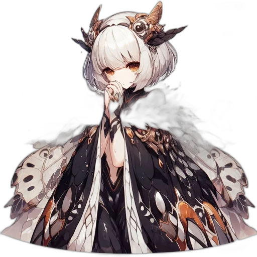 dress, dragon, staff, animal transparent PNG cut-out