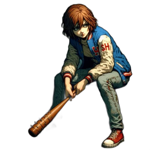weapon, staff, jacket, sword transparent PNG cut-out