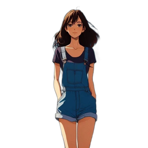 dress, face, anime, pixel art transparent PNG cut-out