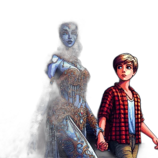 comic book art, concept art, fantasy art, 3d render transparent PNG cut-out