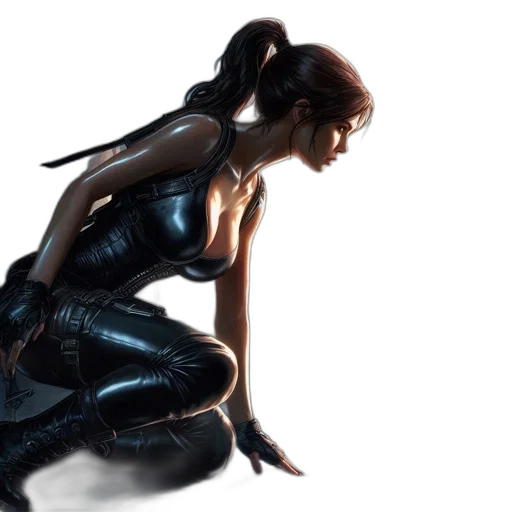 concept art, cyberpunk, 3d render, comic book art transparent PNG cut-out
