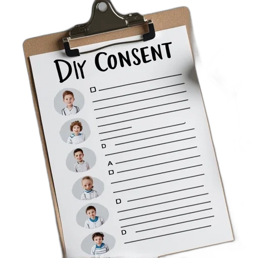 medical, consent, form, children transparent PNG cut-out