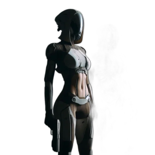 robot, jacket, dress, staff transparent PNG cut-out