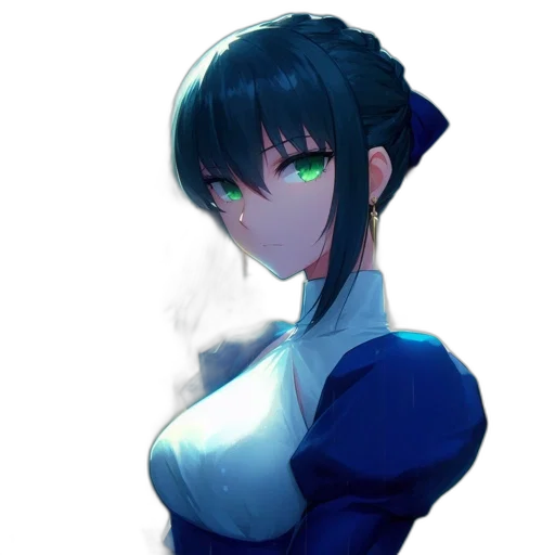 dress, robot, staff, face transparent PNG cut-out