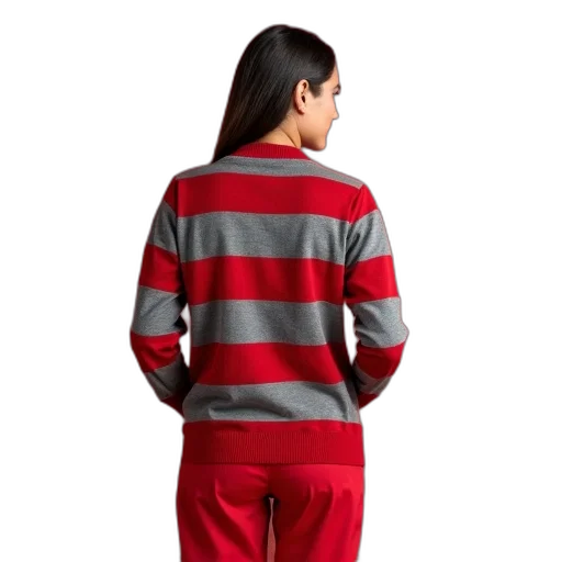 jacket, dress, 3d render, red transparent PNG cut-out