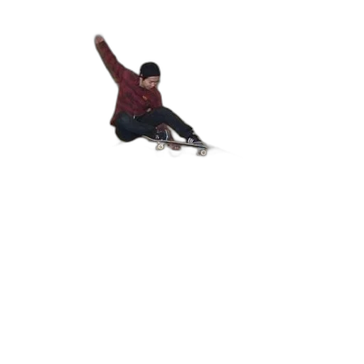 pixel art, skateboarder, performing, trick transparent PNG cut-out