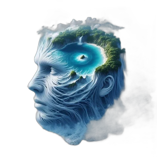face, mask, creature, crown transparent PNG cut-out
