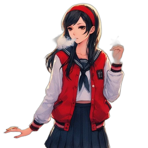 jacket, staff, weapon, hat transparent PNG cut-out