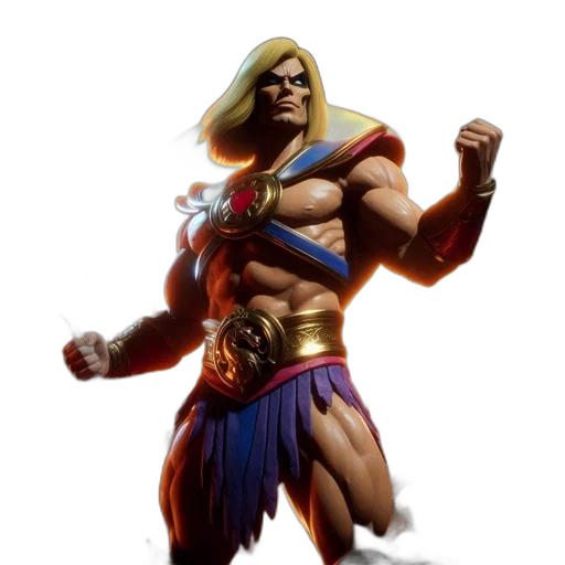 concept art, comic book art, fantasy art, 3d render transparent PNG cut-out