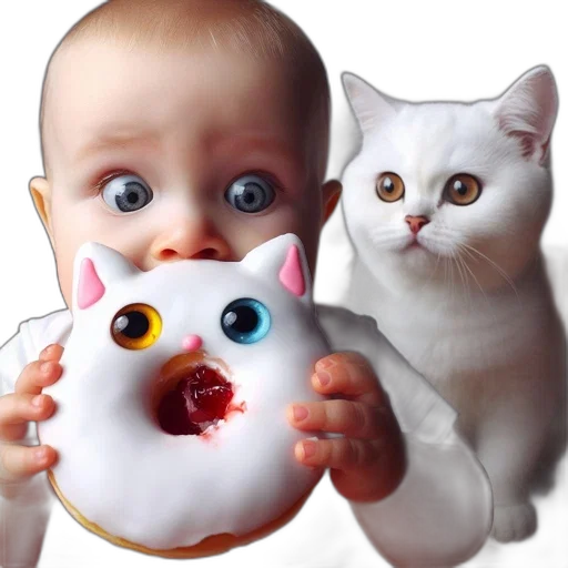 food, creature, animal, photorealistic transparent PNG cut-out