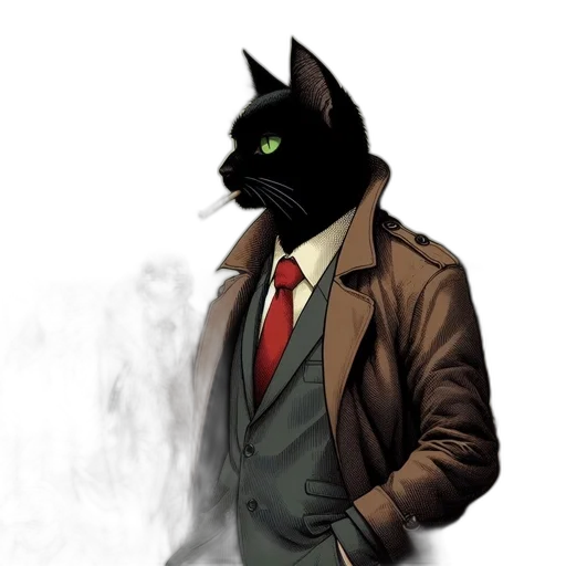 jacket, mask, staff, animal transparent PNG cut-out