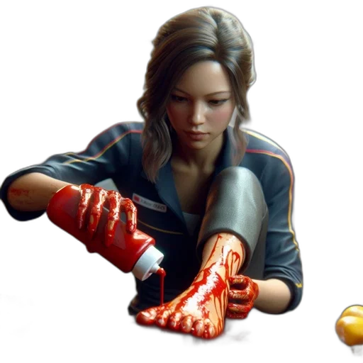 weapon, food, concept art, photorealistic transparent PNG cut-out