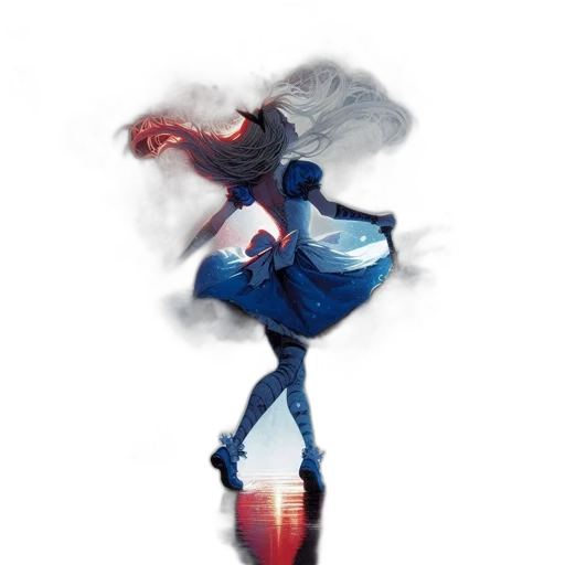 dress, robot, concept art, fantasy art transparent PNG cut-out