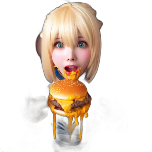 food, face, robot, creature transparent PNG cut-out