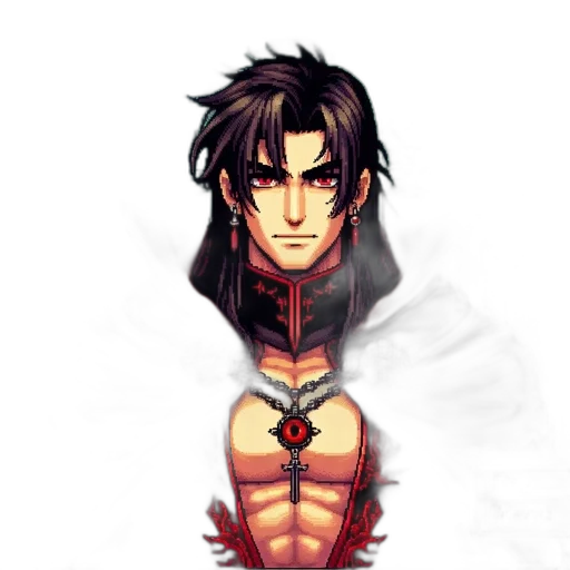 pixel art, fantasy art, concept art, anime transparent PNG cut-out
