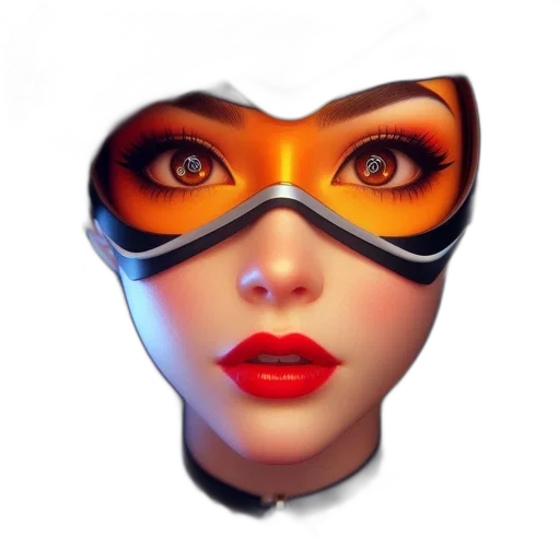 mask, face, jewelry, comic book art transparent PNG cut-out