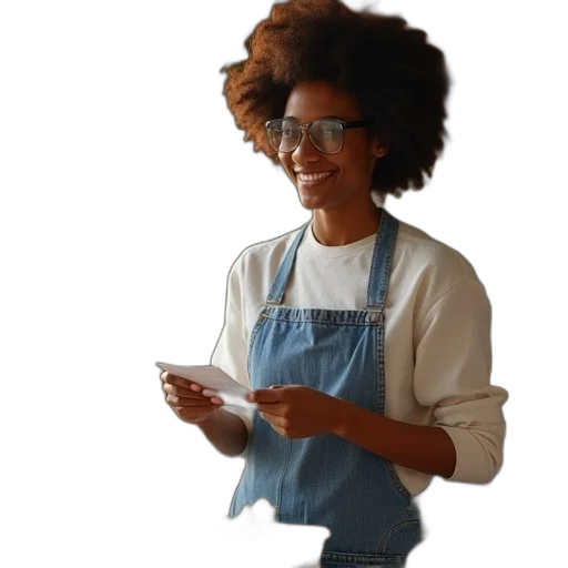 staff, robot, face, dress transparent PNG cut-out