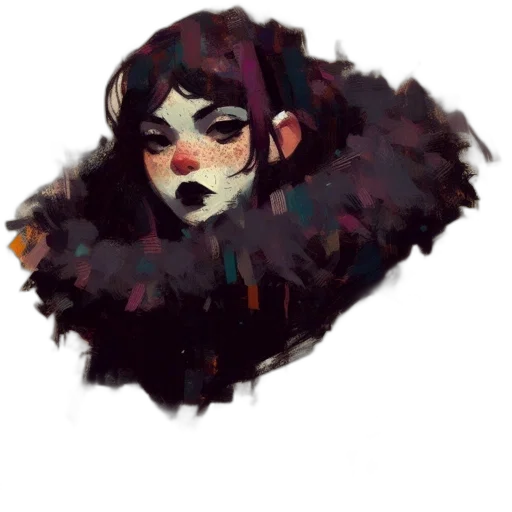 mask, face, creature, jacket transparent PNG cut-out
