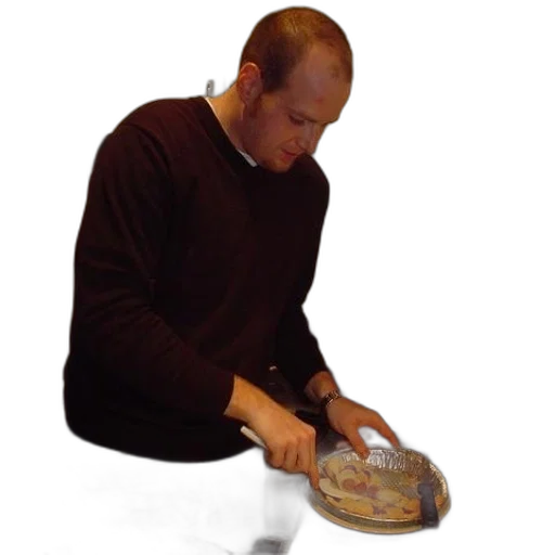jacket, food, staff, hat transparent PNG cut-out