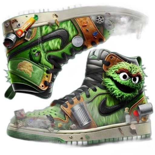 shoes, concept art, fantasy art, 3d render transparent PNG cut-out