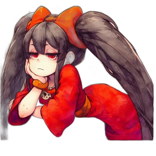 dragon, creature, staff, weapon transparent PNG cut-out