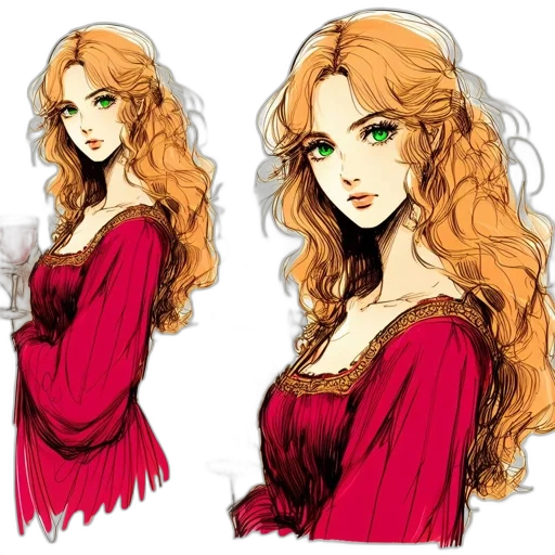 dress, concept art, fantasy art, pixel art transparent PNG cut-out