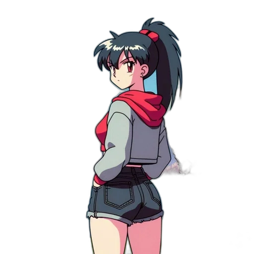 jacket, dress, staff, weapon transparent PNG cut-out