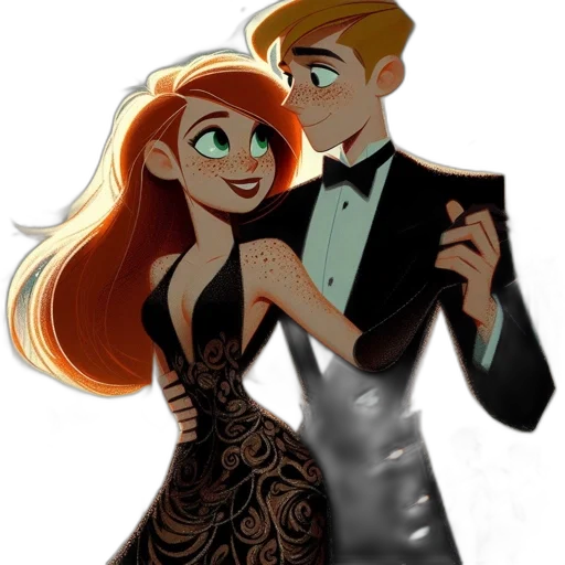 dress, cartoon, concept art, comic book art transparent PNG cut-out