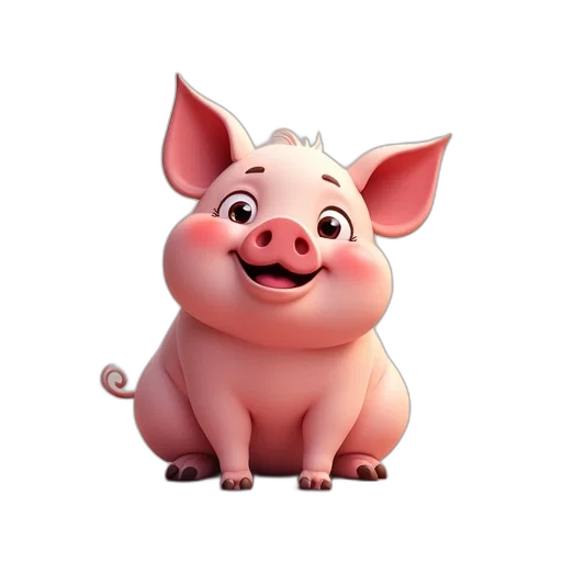 animal, creature, face, 3d render transparent PNG cut-out