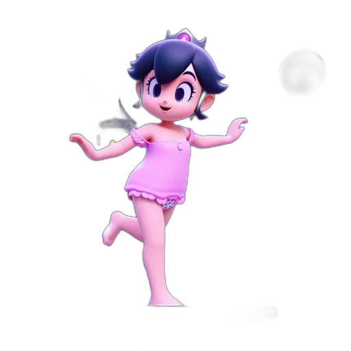 dress, creature, staff, weapon transparent PNG cut-out