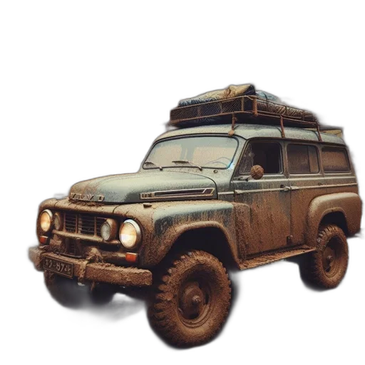 car, weapon, animal, 3d render transparent PNG cut-out